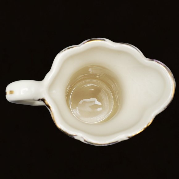 Lyndon B Johnson 2 Pc Set Creamer Saucer McCoy Pottery LBJ 36th President - Picture 6 of 8